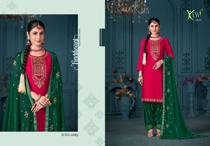 Patiala House Vol 99 By Kessi Heavy Cotton Silk Punjabi Dress Material Wholesale Shop In Surat